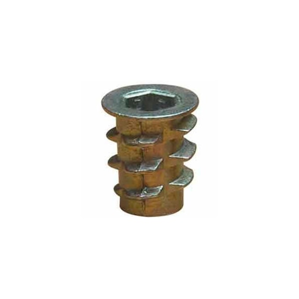 E-Z Lok Hex Drive Threaded Insert, M8-1.25 Int Thrd Sz, 13 mm L, Zinc Alloy, 25 PK 908125-13 - main